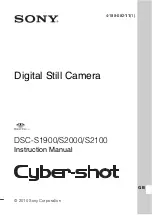 Sony Cyber-shot DSC-S1900 Instruction Manual preview