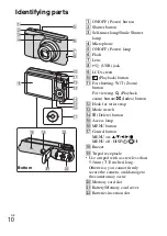 Preview for 10 page of Sony Cyber-shot DSC-S1900 Instruction Manual