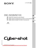 Sony Cyber-shot DSC-S2100 Instruction Manual preview