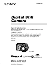 Preview for 1 page of Sony Cyber-Shot DSC-S30 Operating Instructions Manual