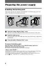 Preview for 8 page of Sony Cyber-Shot DSC-S30 Operating Instructions Manual