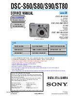 Sony Cyber-shot DSC-S60 Service Manual предпросмотр