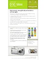 Preview for 6 page of Sony Cyber-shot DSC-S600 Brochure