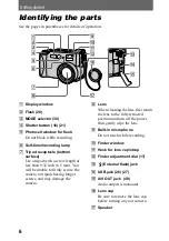 Предварительный просмотр 6 страницы Sony Cyber-shot DSC-S70 Operating Instructions Manual