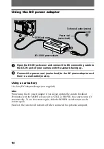 Предварительный просмотр 12 страницы Sony Cyber-shot DSC-S70 Operating Instructions Manual