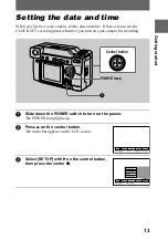 Предварительный просмотр 13 страницы Sony Cyber-shot DSC-S70 Operating Instructions Manual