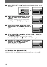 Предварительный просмотр 14 страницы Sony Cyber-shot DSC-S70 Operating Instructions Manual