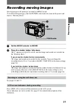 Предварительный просмотр 21 страницы Sony Cyber-shot DSC-S70 Operating Instructions Manual