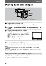 Предварительный просмотр 22 страницы Sony Cyber-shot DSC-S70 Operating Instructions Manual