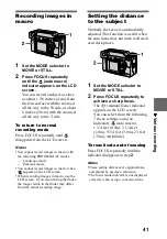 Предварительный просмотр 41 страницы Sony Cyber-shot DSC-S70 Operating Instructions Manual