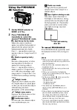 Предварительный просмотр 42 страницы Sony Cyber-shot DSC-S70 Operating Instructions Manual