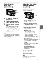 Предварительный просмотр 43 страницы Sony Cyber-shot DSC-S70 Operating Instructions Manual