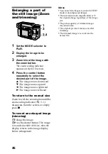 Предварительный просмотр 46 страницы Sony Cyber-shot DSC-S70 Operating Instructions Manual