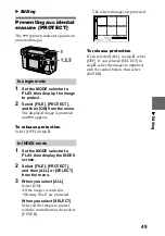 Предварительный просмотр 49 страницы Sony Cyber-shot DSC-S70 Operating Instructions Manual