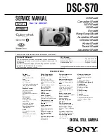 Sony Cyber-shot DSC-S70 Service Manual предпросмотр