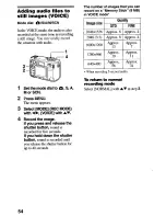 Предварительный просмотр 54 страницы Sony Cyber-shot DSC-S75 Operating Instructions Manual