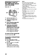 Предварительный просмотр 64 страницы Sony Cyber-shot DSC-S75 Operating Instructions Manual