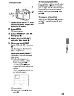 Предварительный просмотр 70 страницы Sony Cyber-shot DSC-S75 Operating Instructions Manual