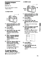 Предварительный просмотр 72 страницы Sony Cyber-shot DSC-S75 Operating Instructions Manual