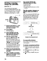 Предварительный просмотр 75 страницы Sony Cyber-shot DSC-S75 Operating Instructions Manual