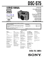 Sony Cyber-shot DSC-S75 Service Manual предпросмотр