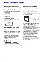 Предварительный просмотр 2 страницы Sony Cyber-shot DSC-S930 Handbook