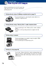 Предварительный просмотр 76 страницы Sony Cyber-shot DSC-S930 Handbook