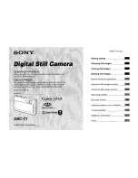 Sony Cyber-shot DSC-T1 Operating Instructions Manual preview