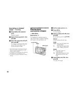 Предварительный просмотр 62 страницы Sony Cyber-shot DSC-T1 Operating Instructions Manual