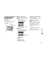 Предварительный просмотр 71 страницы Sony Cyber-shot DSC-T1 Operating Instructions Manual