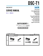 Предварительный просмотр 40 страницы Sony Cyber-shot DSC-T1 Service Manual