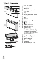 Предварительный просмотр 8 страницы Sony Cyber-shot DSC-T110 Instruction Manual