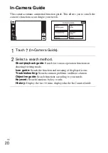 Предварительный просмотр 20 страницы Sony Cyber-shot DSC-T110 Instruction Manual