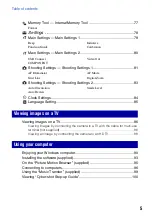 Предварительный просмотр 5 страницы Sony Cyber-shot DSC-T2 Handbook