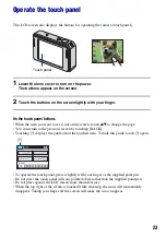 Предварительный просмотр 23 страницы Sony Cyber-shot DSC-T2 Handbook