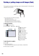 Предварительный просмотр 72 страницы Sony Cyber-shot DSC-T2 Handbook