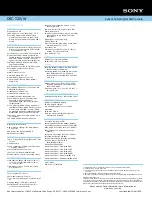 Preview for 2 page of Sony Cyber-shot DSC-T20/W Specifications