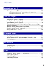 Предварительный просмотр 5 страницы Sony Cyber-shot DSC-T20 User Manual