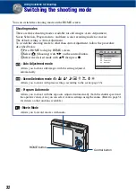 Предварительный просмотр 32 страницы Sony Cyber-shot DSC-T20 User Manual