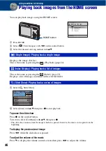 Предварительный просмотр 46 страницы Sony Cyber-shot DSC-T20 User Manual