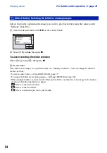Предварительный просмотр 54 страницы Sony Cyber-shot DSC-T20 User Manual