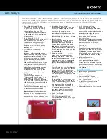 Preview for 1 page of Sony Cyber-shot DSC-T200 Brochure & Specs