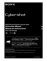 Предварительный просмотр 1 страницы Sony Cyber-shot DSC-T200 Instruction Manual