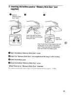 Предварительный просмотр 11 страницы Sony Cyber-shot DSC-T200 Instruction Manual