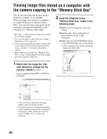 Предварительный просмотр 136 страницы Sony Cyber-shot DSC-T200 Instruction Manual