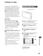 Предварительный просмотр 145 страницы Sony Cyber-shot DSC-T200 Instruction Manual