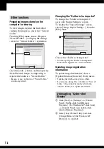 Preview for 76 page of Sony Cyber-shot DSC-T30 User'S Manual / Troubleshooting