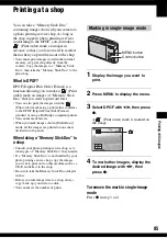 Preview for 85 page of Sony Cyber-shot DSC-T30 User'S Manual / Troubleshooting