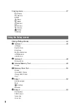 Preview for 8 page of Sony Cyber-shot DSC-T5 User'S Manual / Troubleshooting