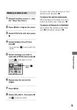 Preview for 75 page of Sony Cyber-shot DSC-T5 User'S Manual / Troubleshooting